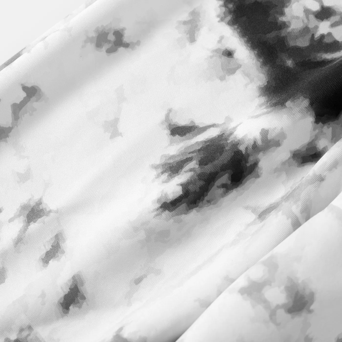 Leggings respiráveis elásticas e tingidas de menina de criança activewear Preto e branco image 4