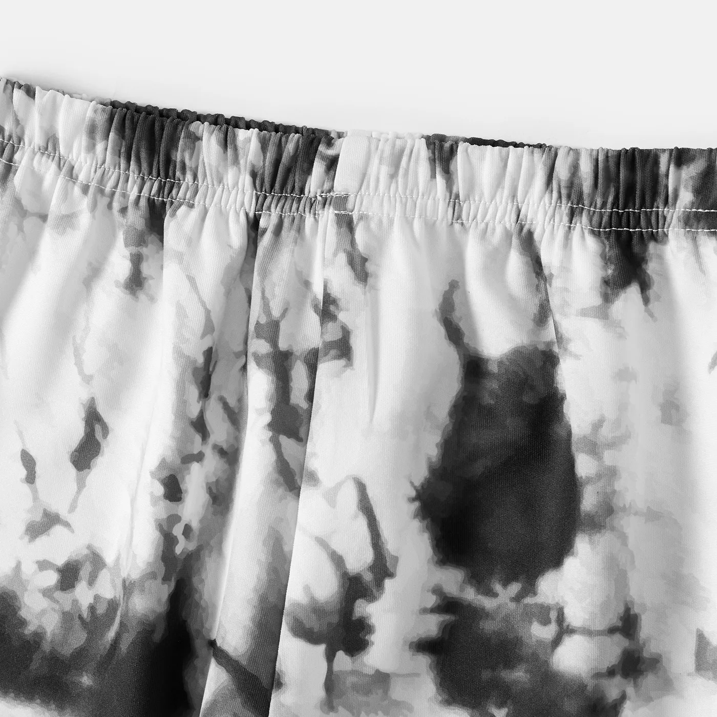Leggings respiráveis elásticas e tingidas de menina de criança activewear Preto e branco image 3