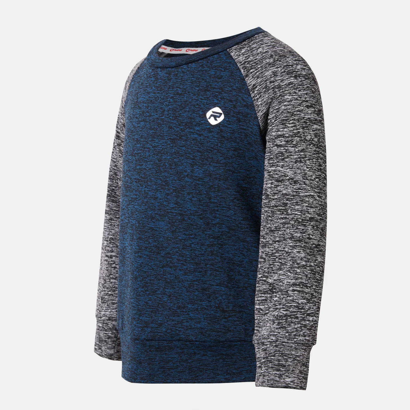 Activewear Kid Boy Colorblock Long Raglan Sleeve Tee Deep Blue image 2