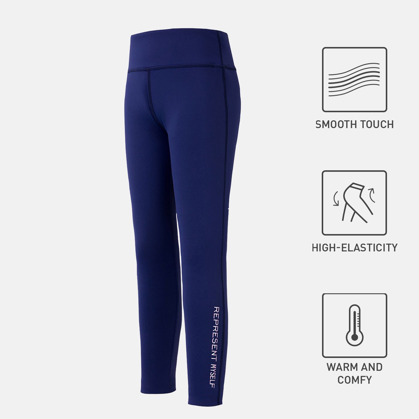 

Activewear Kid Girl Letter Print High Waist Leggings