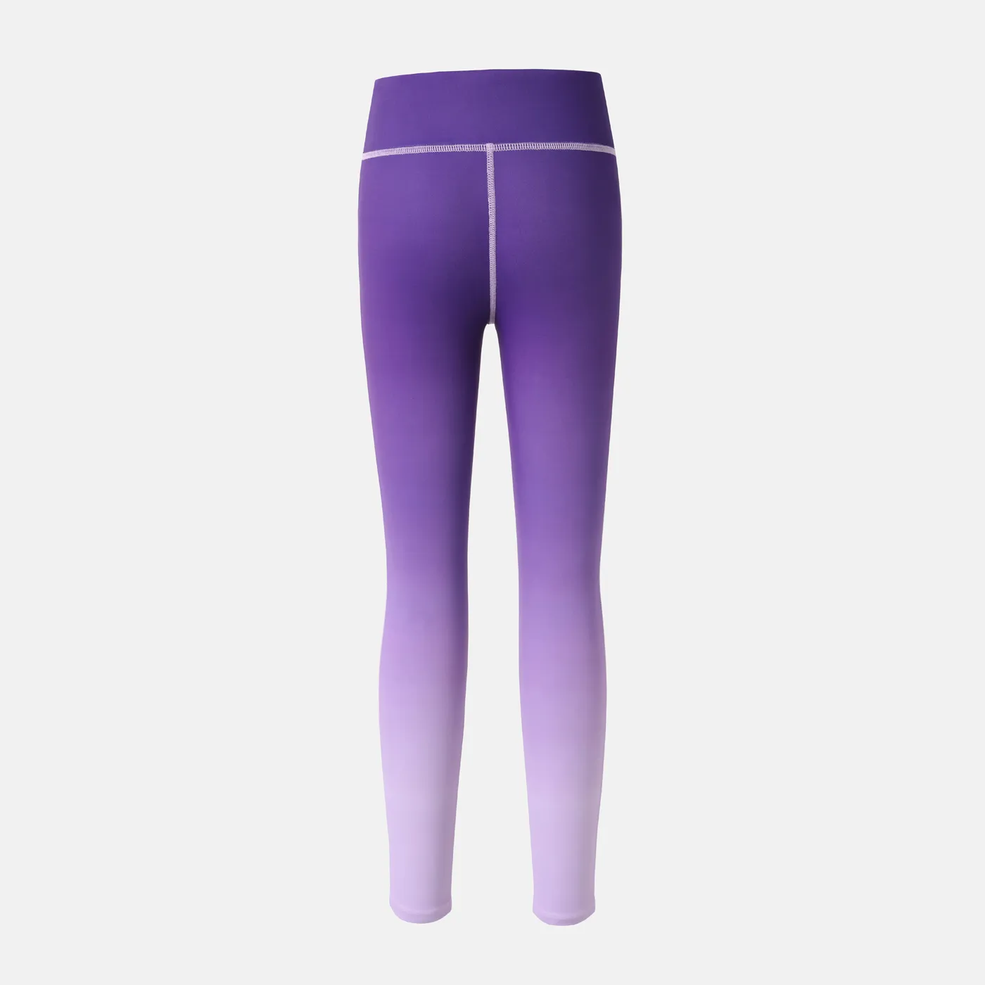 Activewear Kid Girl Gradient Color High Waist Leggings Blue image 4