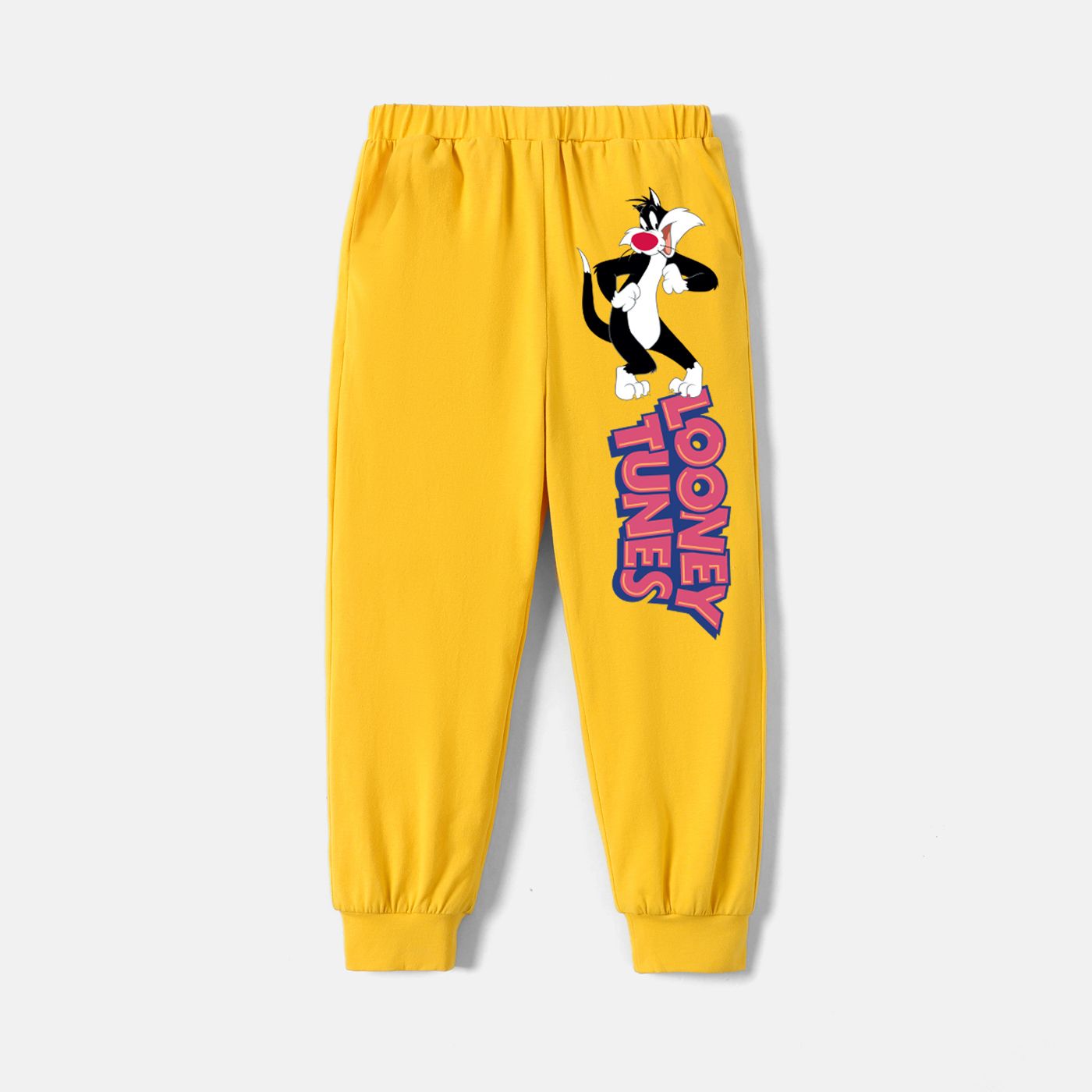 

Looney Tunes Toddler Girl/Boy 100% Cotton Letter Print Elasticized Pants