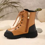 Toddler / Kid Fashion Two Tone Lace Up Front Boots  image 3