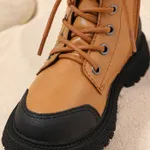 Toddler / Kid Fashion Two Tone Lace Up Front Boots  image 4