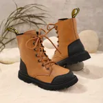 Toddler / Kid Fashion Two Tone Lace Up Front Boots  image 2