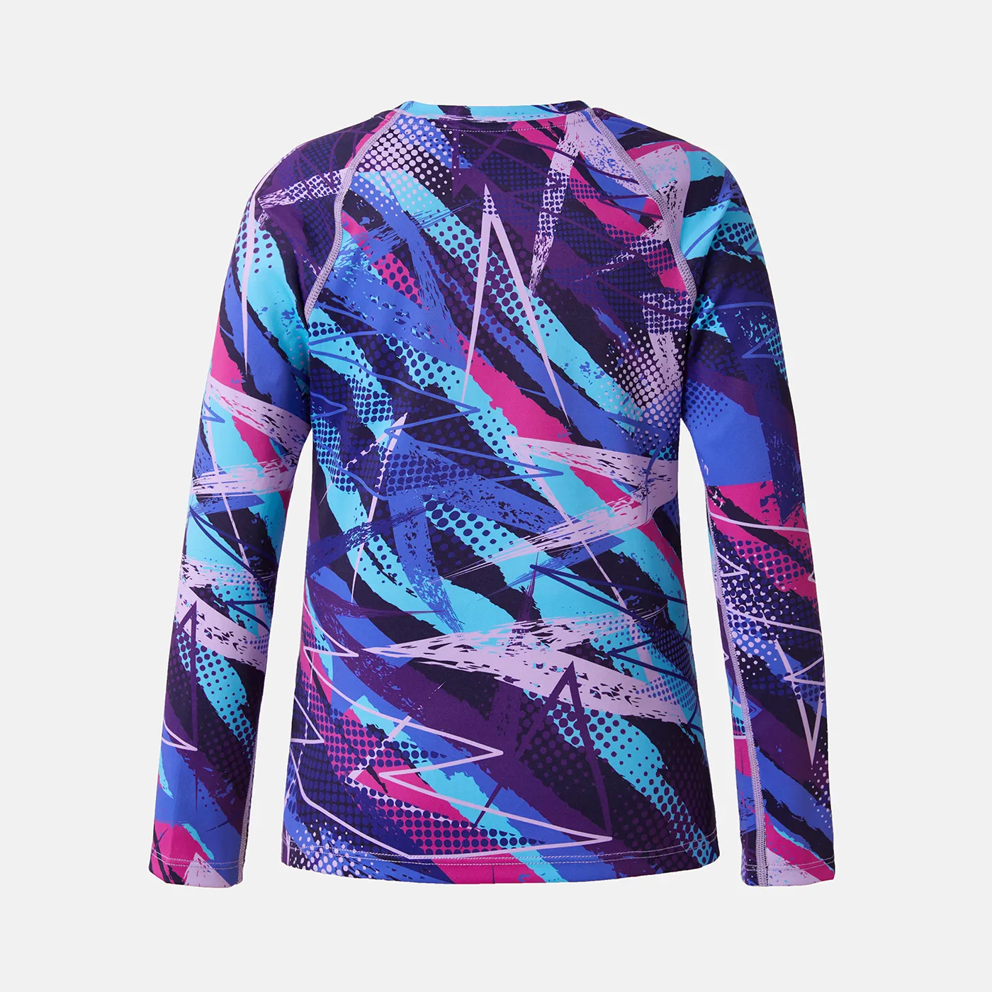 Activewear Kid Girl Tie Dyed Breathable Long Raglan Sleeve Tee  image 3