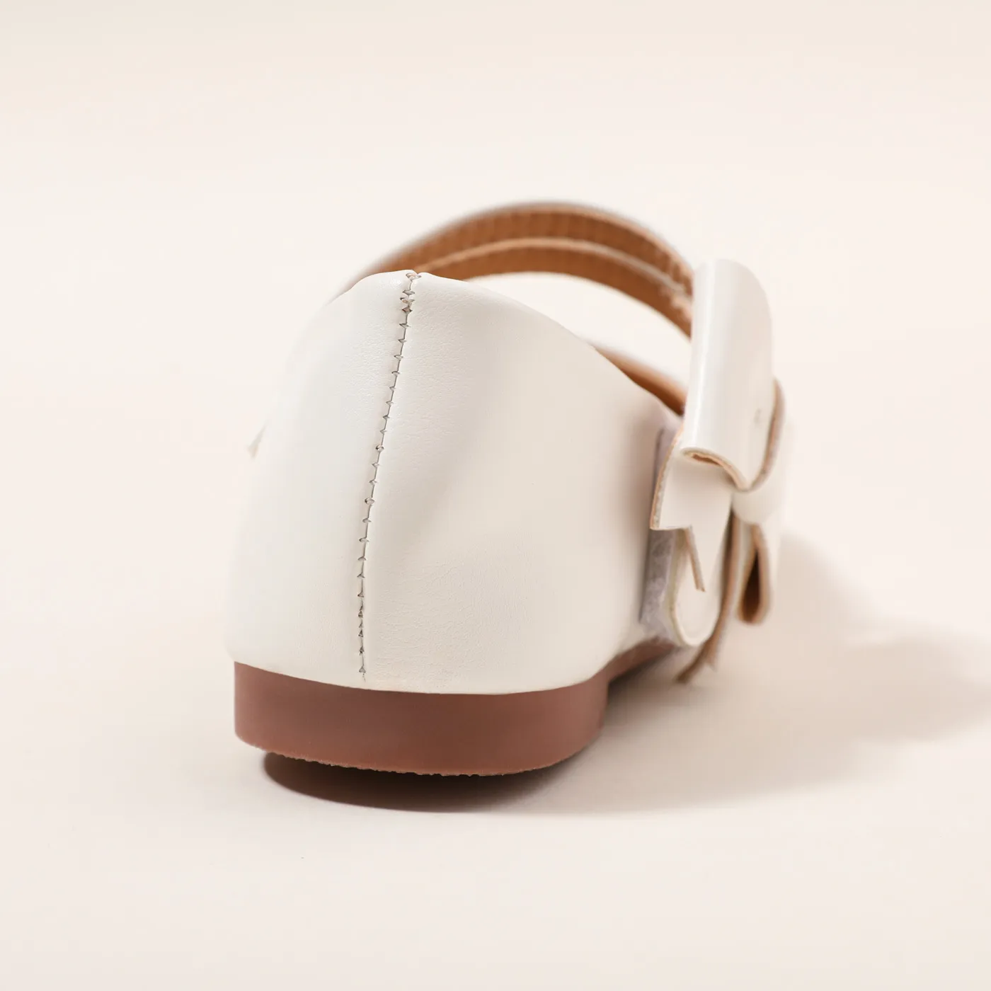 Toddler / Kid Bow Velcro White Mary Jane Shoes White image 5