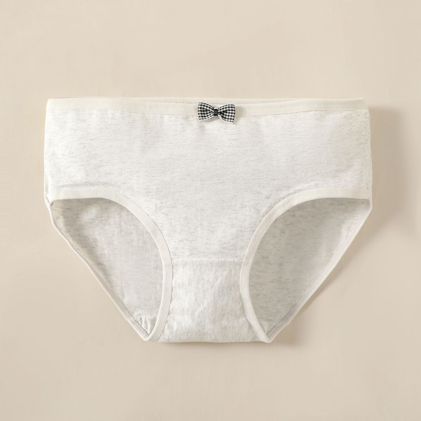 

Kid Girl Bowknot Decor Solid Color Cotton Underwear Briefs