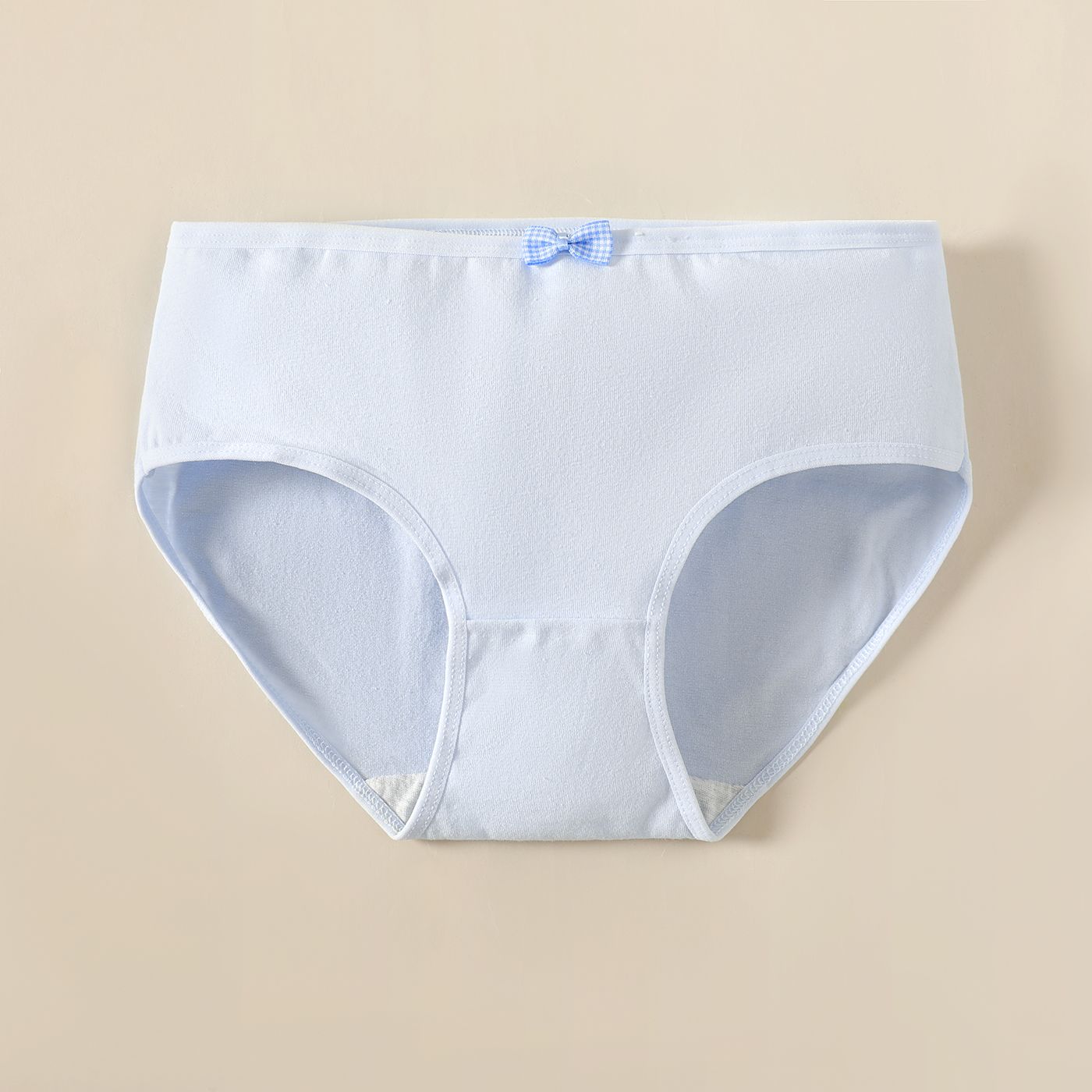 

Kid Girl Bowknot Decor Solid Color Cotton Underwear Briefs