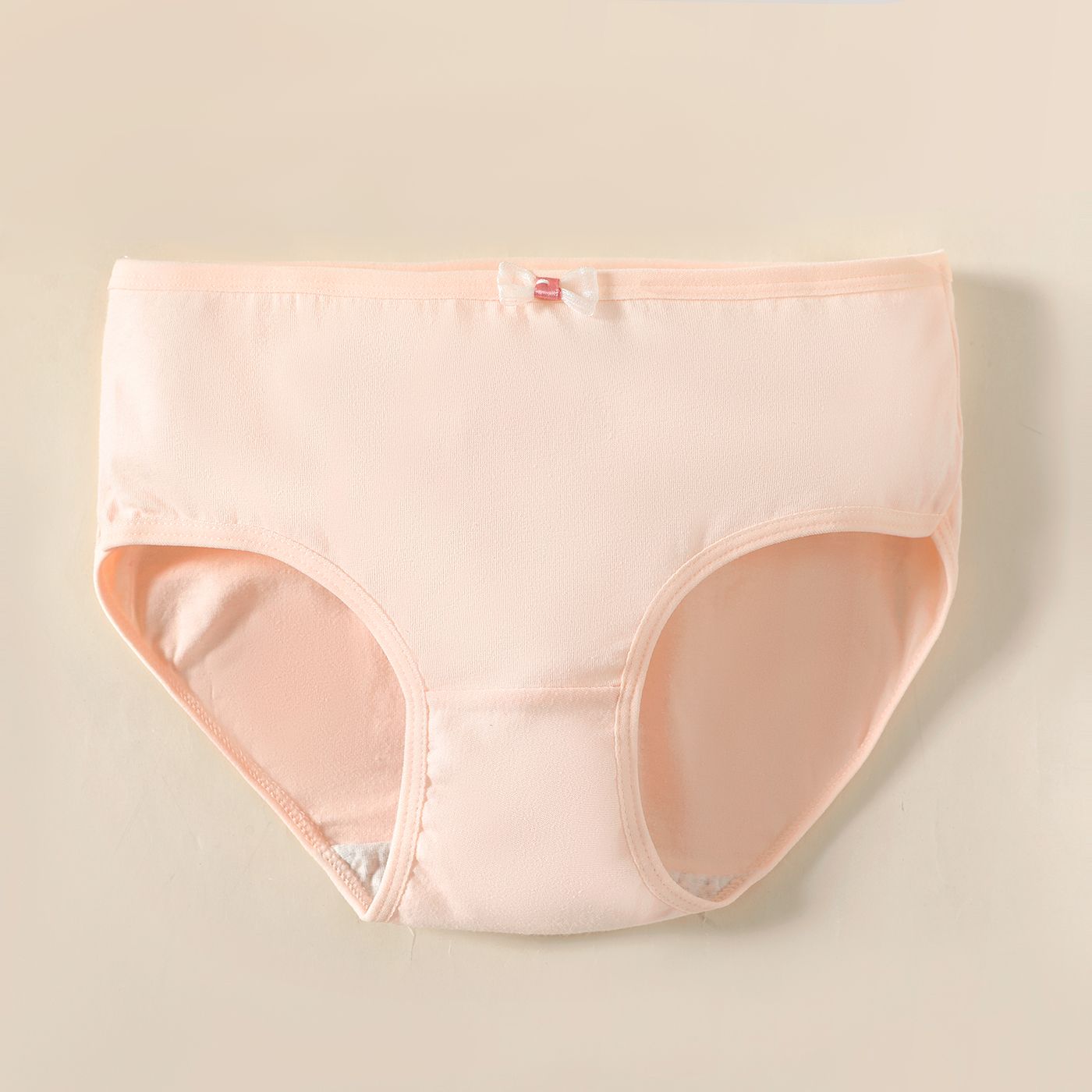 

Kid Girl Bowknot Decor Solid Color Cotton Underwear Briefs