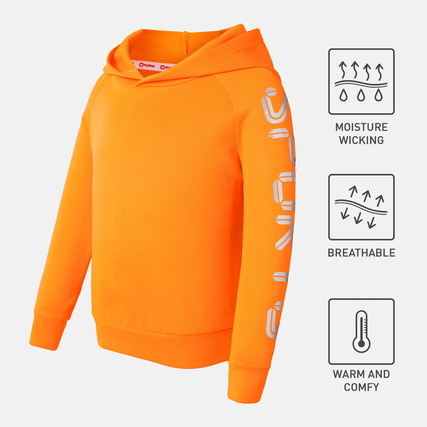 

Activewear Toddler Boy Letter Print Hoodie Sweatshirt