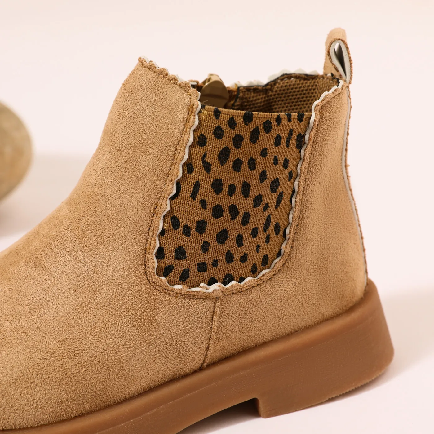 Toddler Cheetah Panel Chelsea Boots Khaki image 4