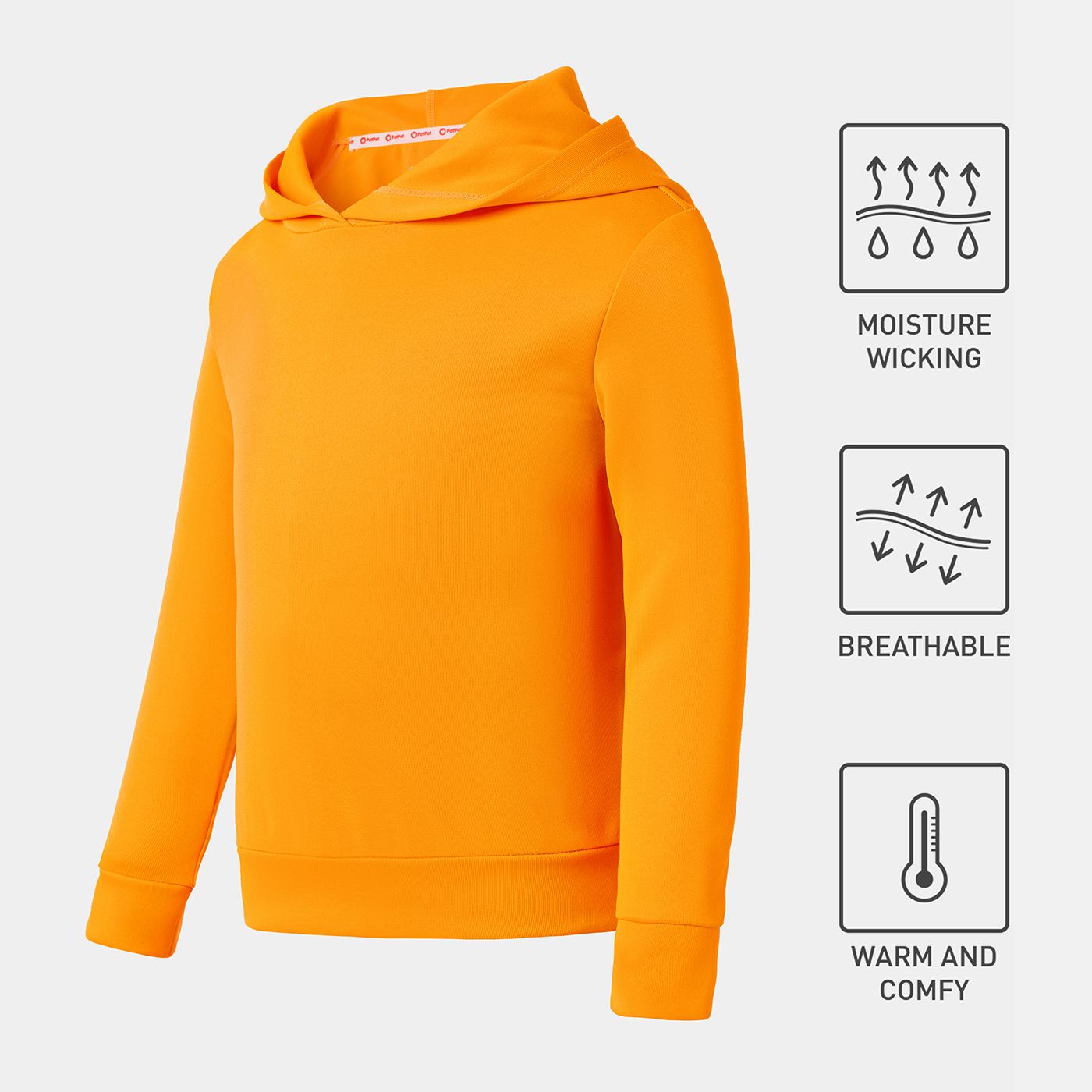 

Activewear Toddler Boy/Girl Solid Color Hoodie Sweatshirt
