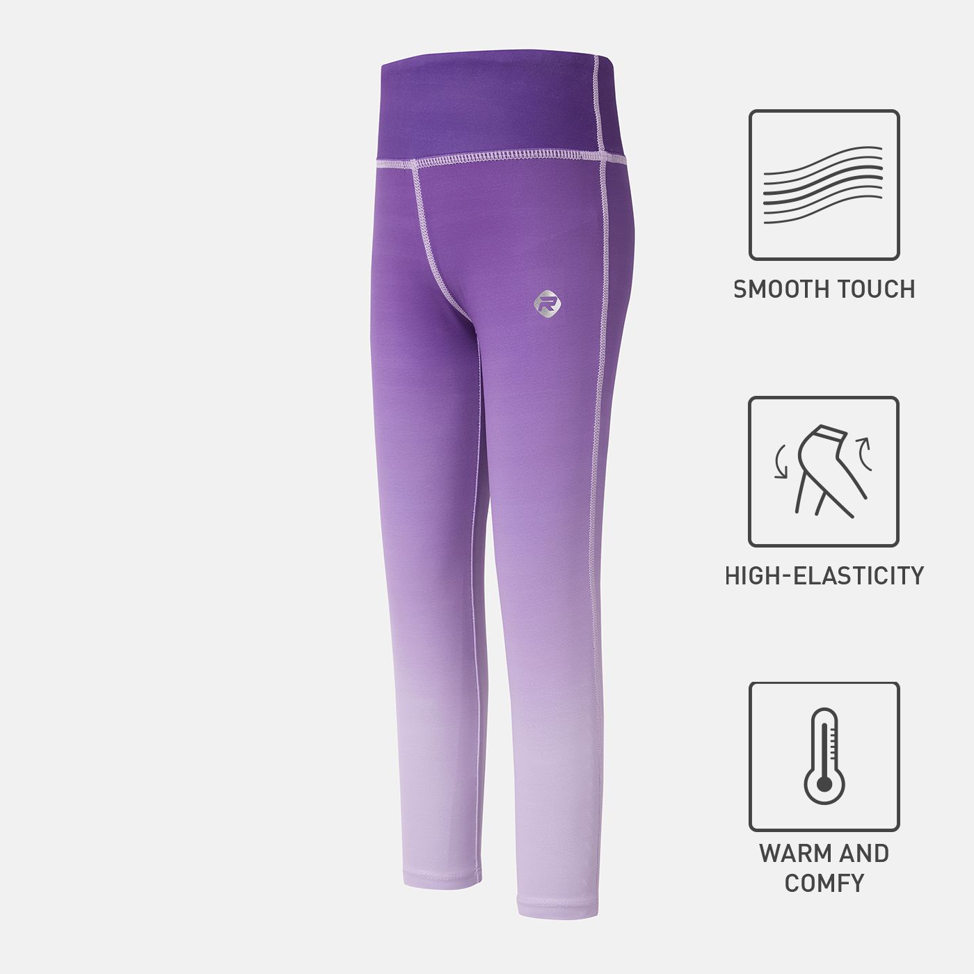 

Activewear Toddler Girl Gradient Color High Waist Leggings