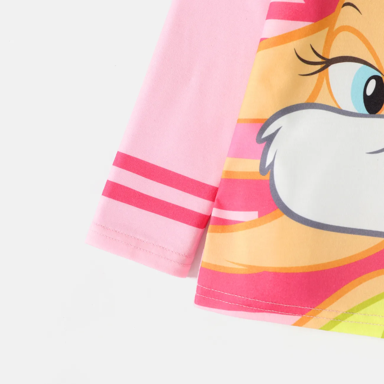 Looney Tunes Toddler Boy/Girl Striped Long-sleeve Tee Pink big image 1