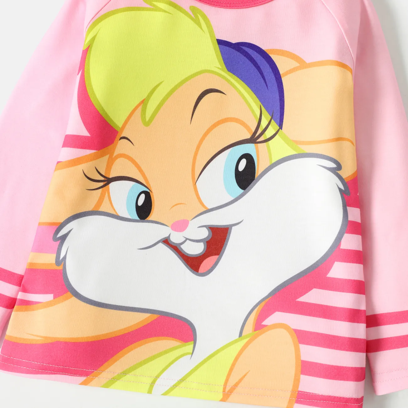 Looney Tunes Pascua Unisex Informal Animales Camiseta Rosado big image 1