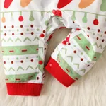 Christmas Baby Boy/Girl Allover Print Long-sleeve Jumpsuit  image 6
