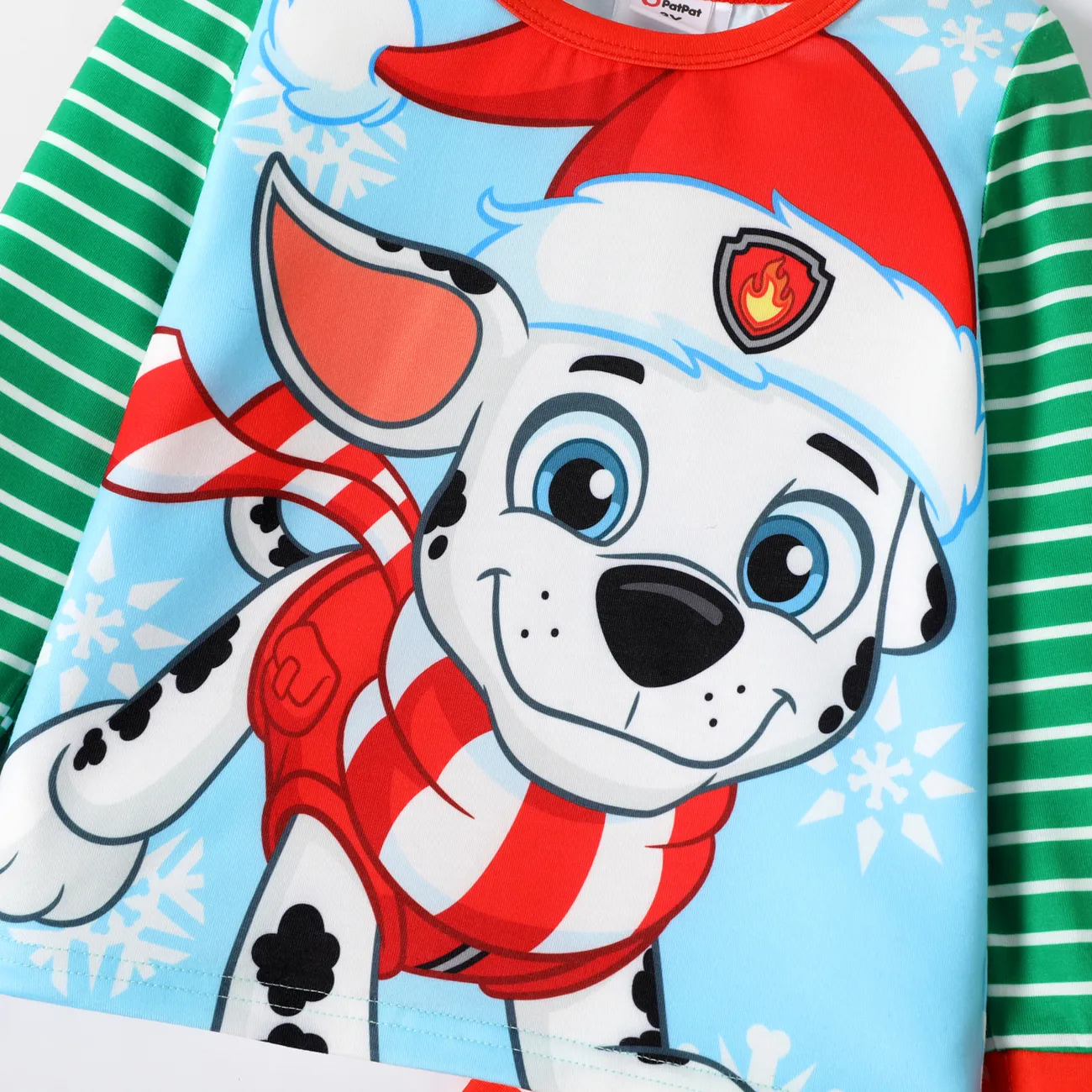 Helfer auf vier Pfoten Weihnachten 2 Stück Kleinkinder Unisex Stoffnähte Kindlich Hund T-Shirt-Sets grün big image 1