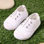 Niño pequeño Unisex Básico Color liso Zapatos casuales Blanco