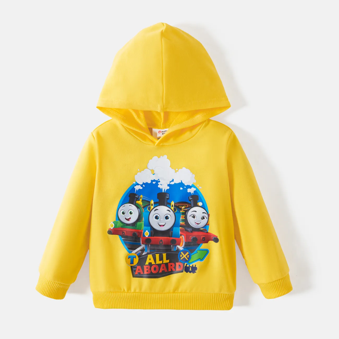 Thomas & Friends Criança Menino Com capuz Infantil Sweatshirt Amarelo big image 1