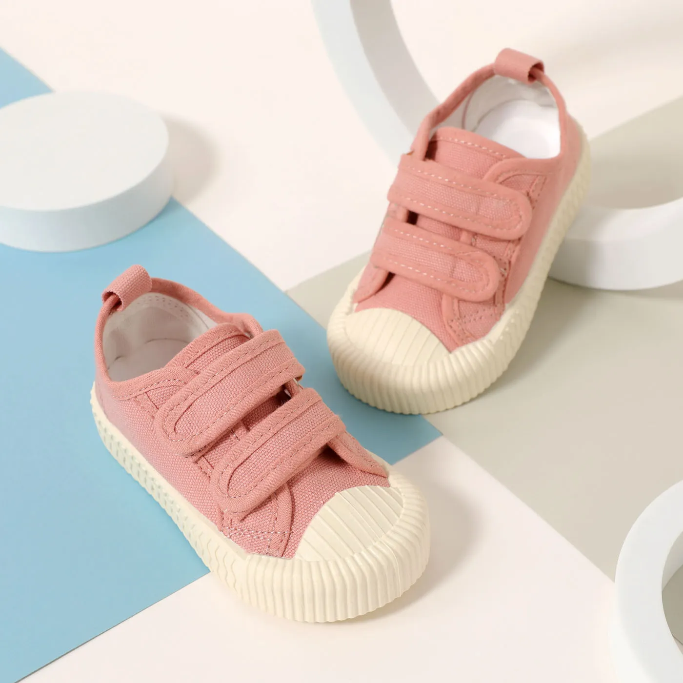 

Toddler / Kid Dual Velcro Casual Canvas Shoes