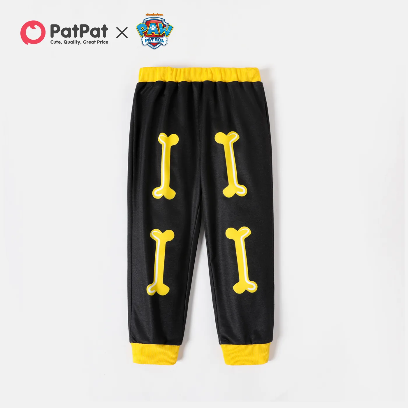 PAW Patrol 2pcs Toddler Boy/Girl Halloween Character Print Outfits Pale Yellow