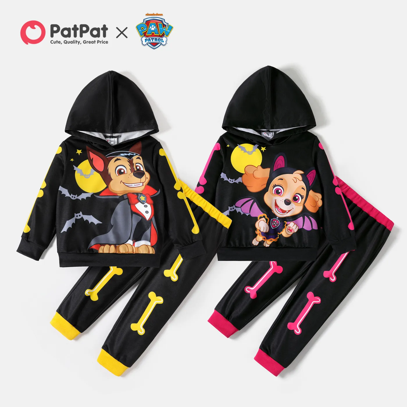 PAW Patrol 2pcs Toddler Boy/Girl Halloween Character Print Outfits