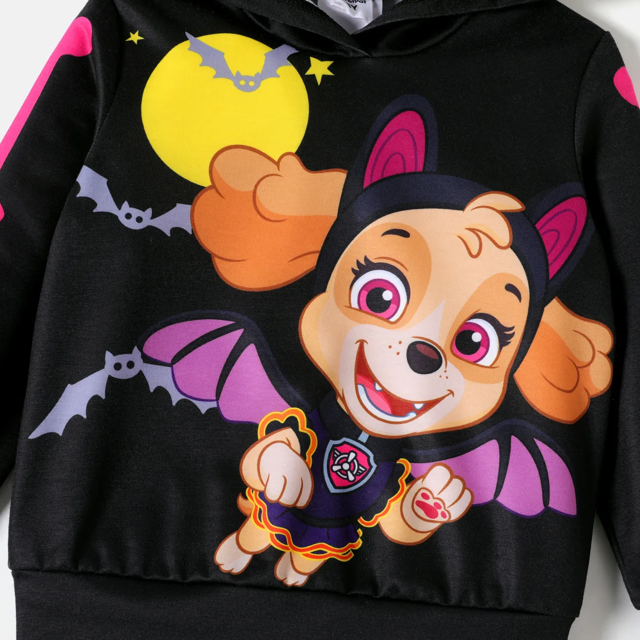 Helfer auf vier Pfoten Halloween 2 Stück Kleinkinder Jungen Mit Kapuze Kindlich Hund Sweatshirt-Sets Fuchsie big image 1