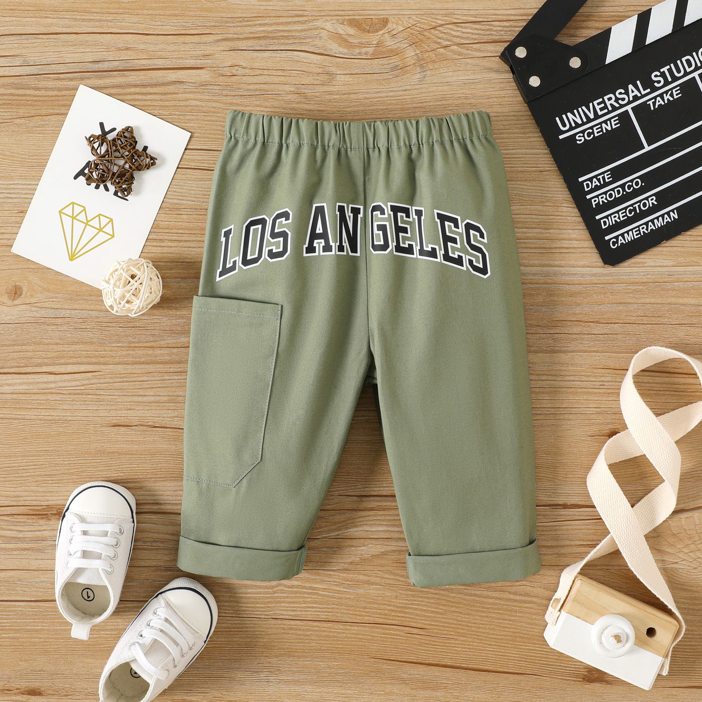 

100% Cotton Baby Boy/Girl Letter Print Casual Pants