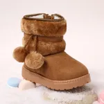 Toddler / Kid Pom Pom Decor Fleece Lined Thermal Snow Boots  image 4