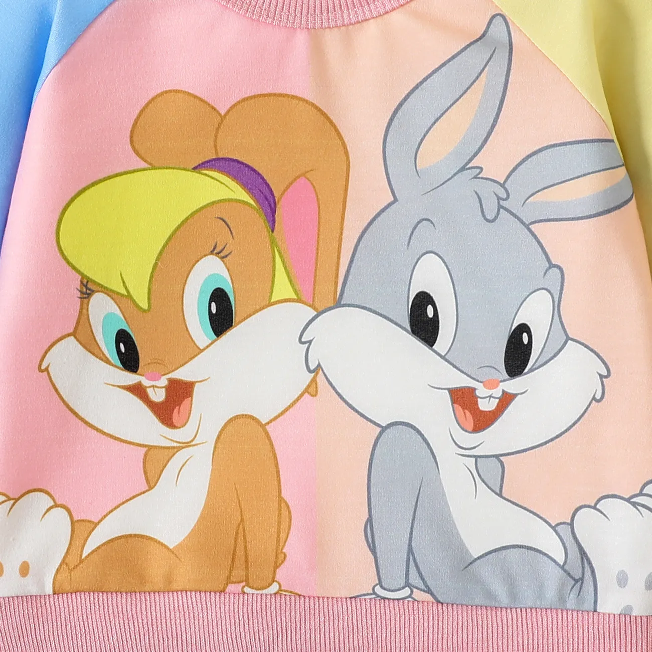 Looney Tunes 復活節 嬰兒 中性 兔仔 童趣 長袖 衛衣 淺藍 big image 1