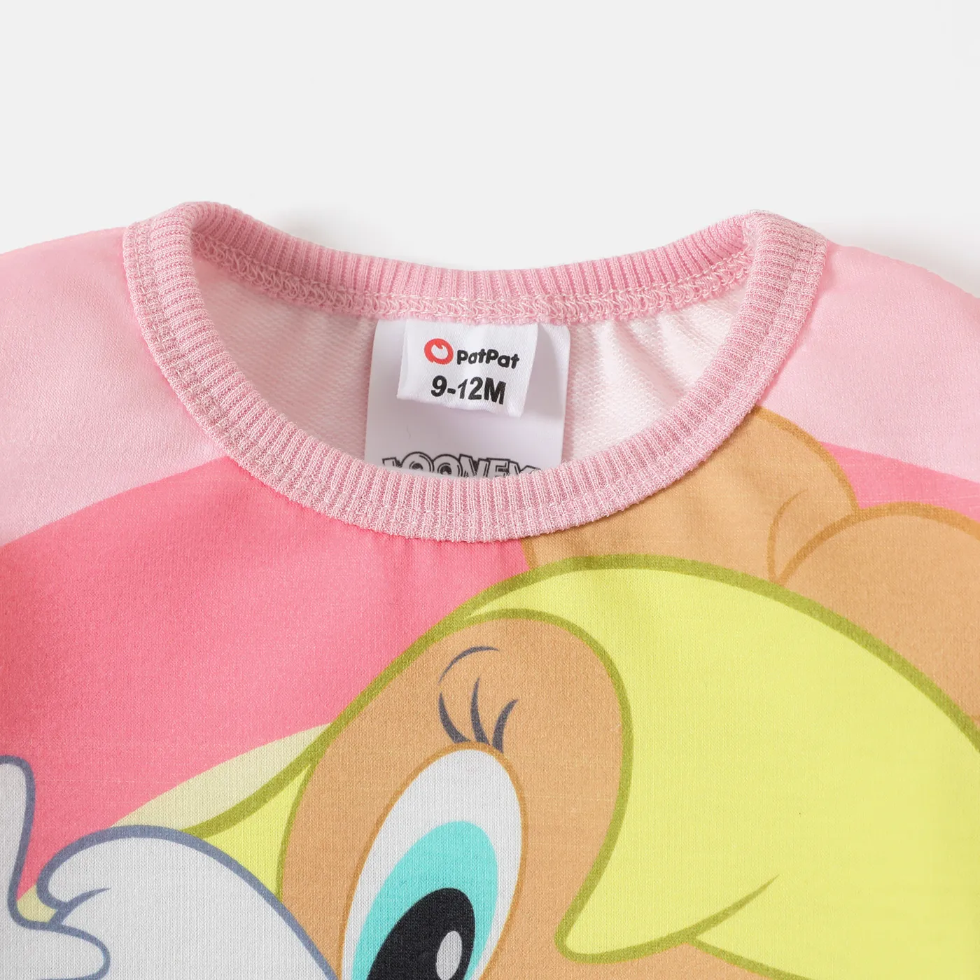 Looney Tunes Baby Boy/Girl Cartoon Print Colorblock Long-sleeve Sweatshirt  image 3