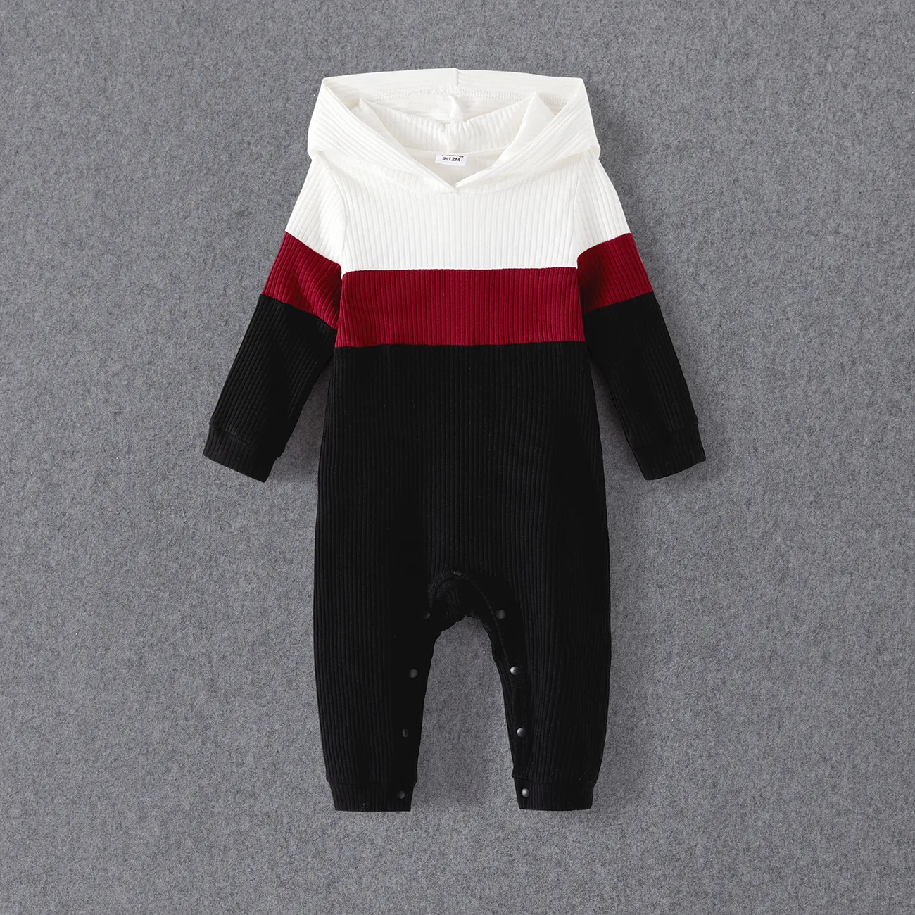 Look de família Manga comprida Conjuntos de roupa para a família Tops Preto/Branco/Vermelho big image 1