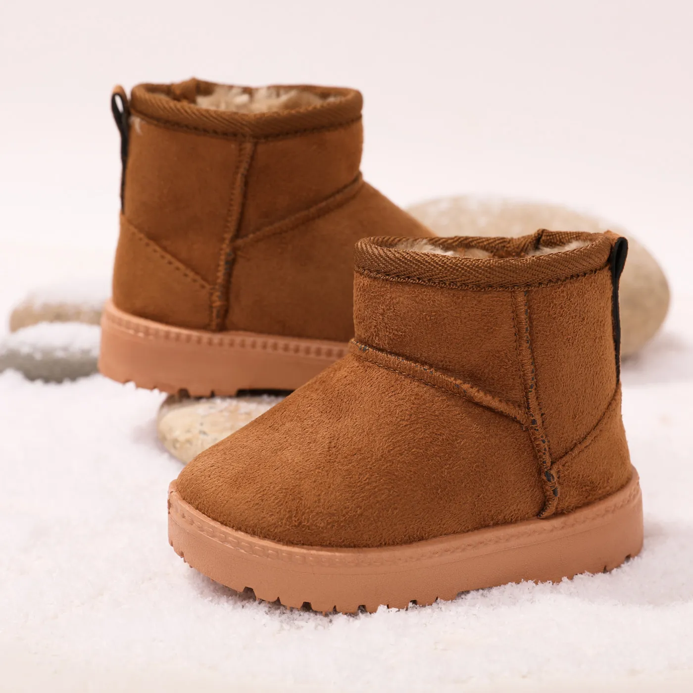Toddler / Kid Solid Fleece-lining Thermal Snow Boots  image 4