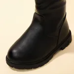Toddler / Kid Minimalist Black Back Zipper Boots  image 5