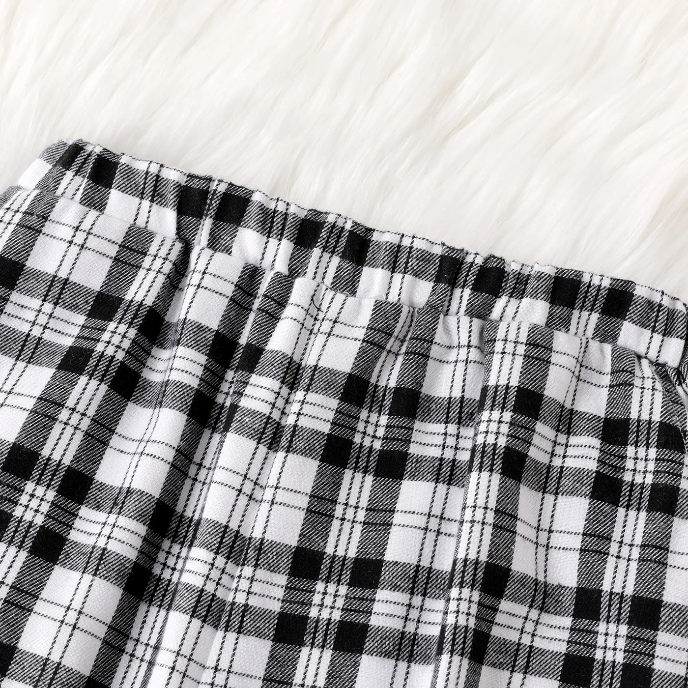 Kid Girl Casual Plaid Elasticized Pants  image 2