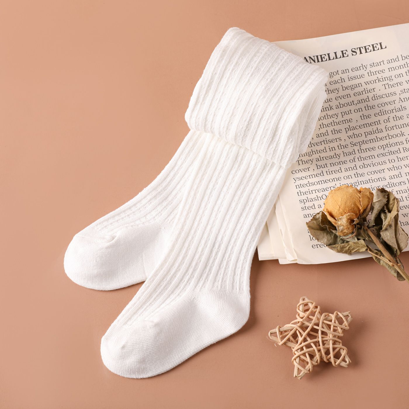 medias lisas para bebés / niños pequeños pantimedias para niñas Sólo 5