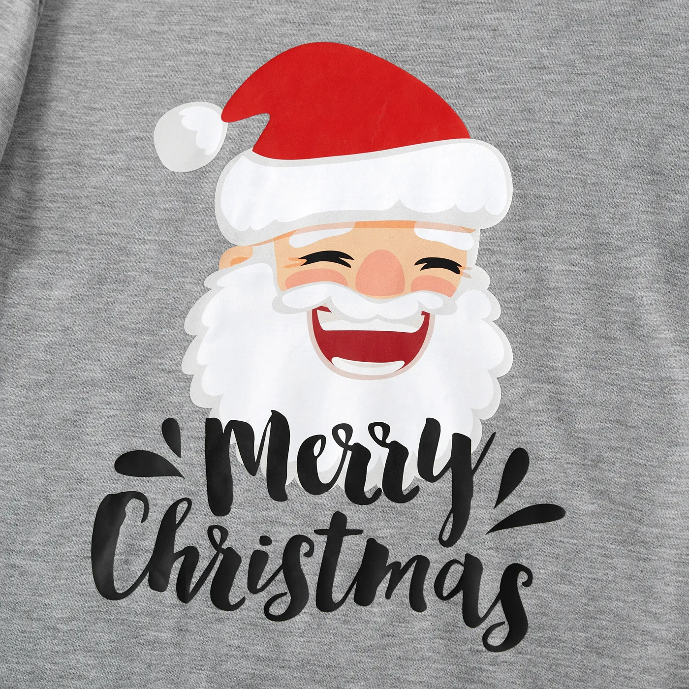 Christmas Family Matching Santa & Letter Print Short-sleeve Red Plaid Pajamas Sets (Flame Resistant)  image 4