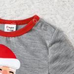 Christmas Family Matching Santa & Letter Print Short-sleeve Red Plaid Pajamas Sets (Flame Resistant)  image 3