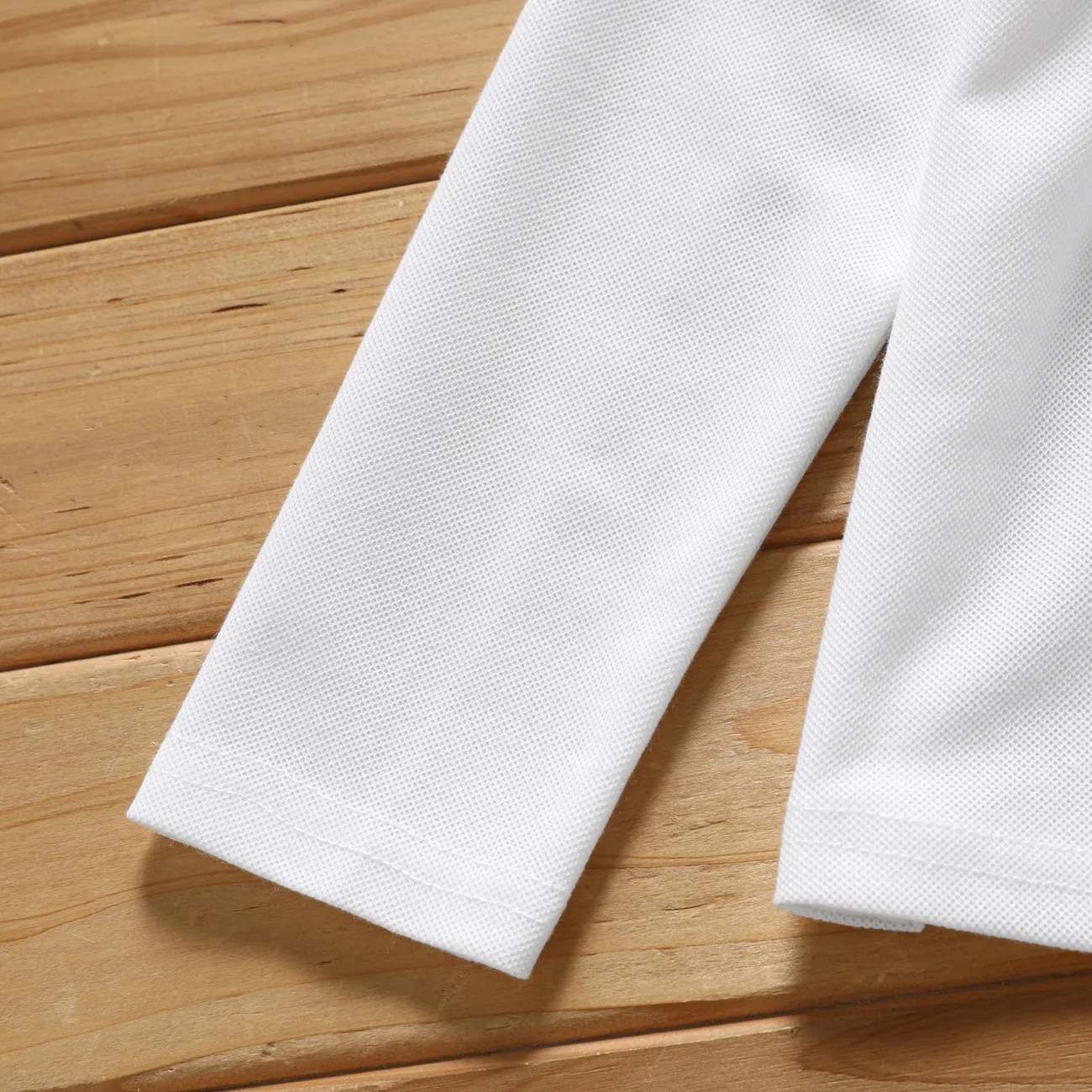 Toddler Boy Striped Long-sleeve Polo Tee White big image 1