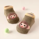 Baby / Toddler Cartoon Animal Pattern Socks Army green