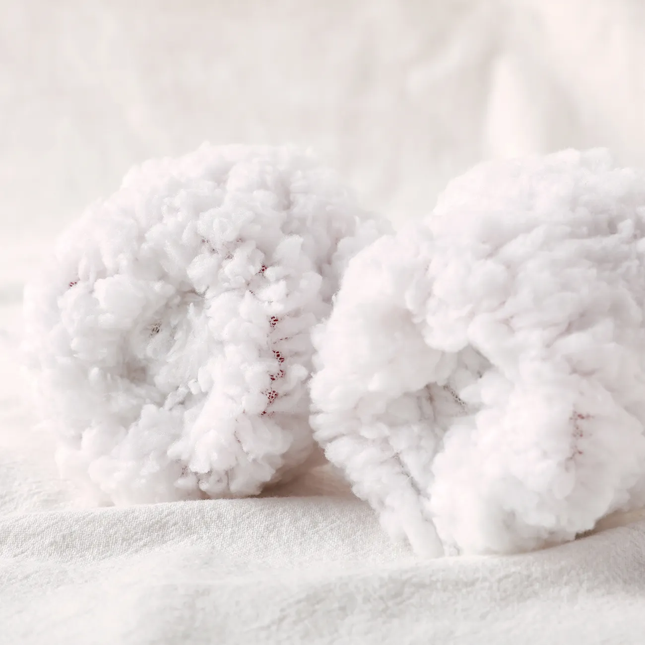 calcetines térmicos con forro polar y estampado navideño para bebés y niños pequeños Rosado big image 1