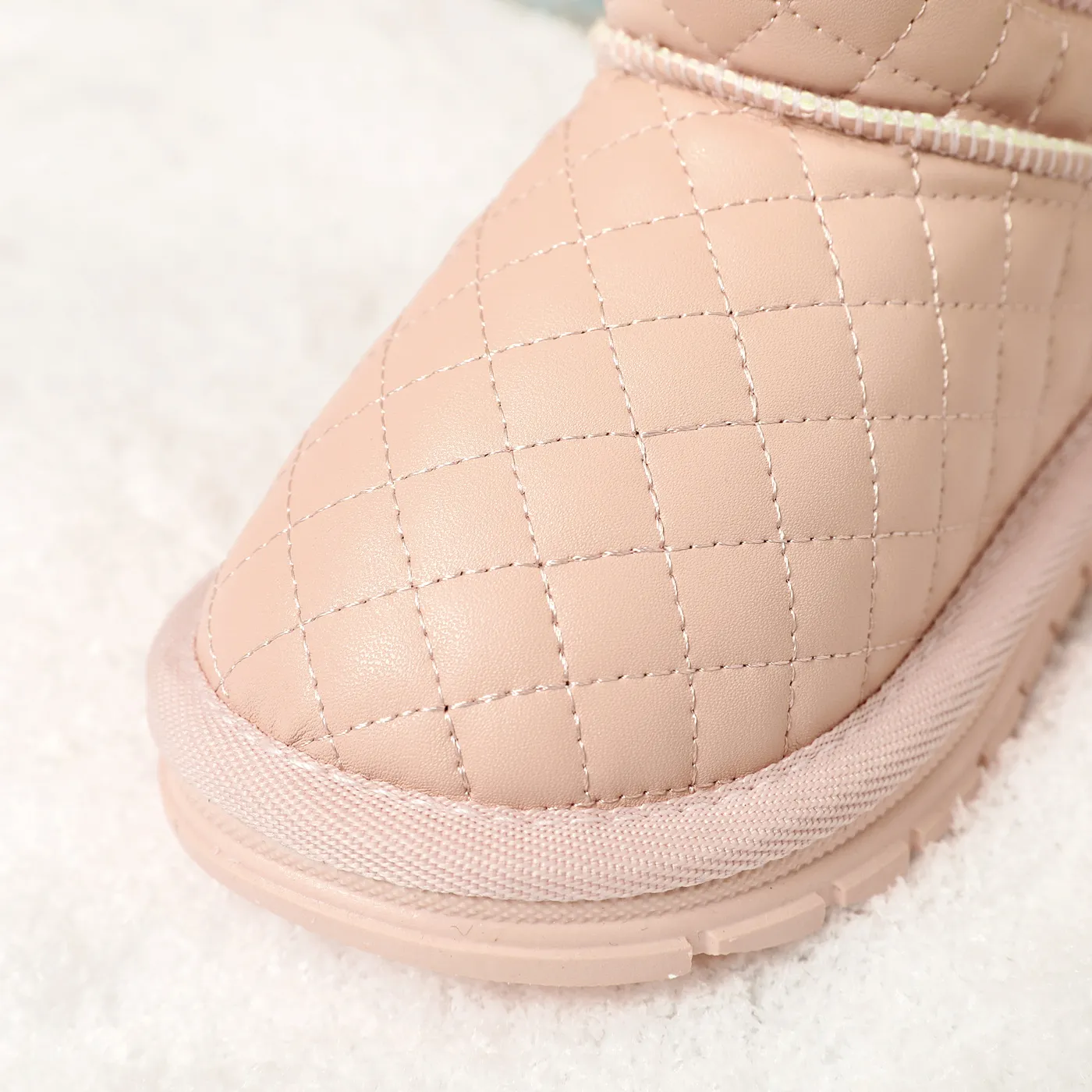 Toddler / Kid Pink Quilted Fleece-lining Snow Boots  image 4
