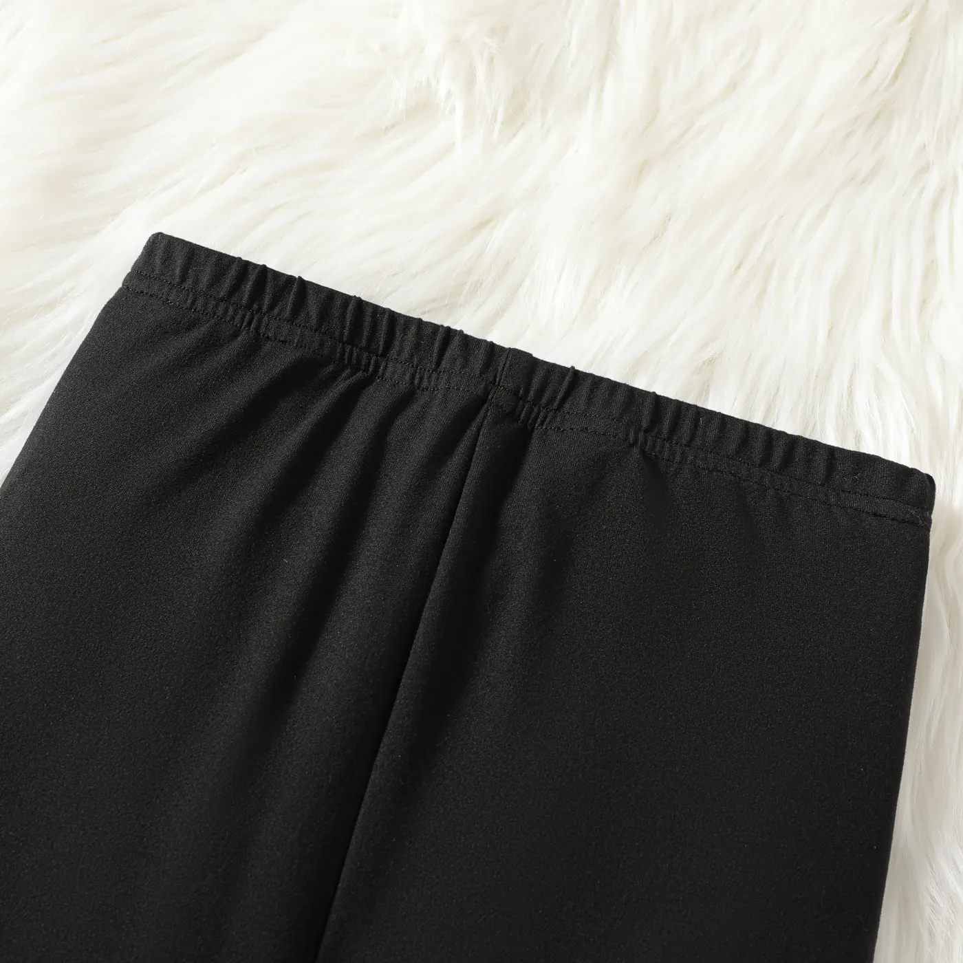 Kid Girl Solid Color Elasticized Leggings  image 2