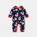 Christmas Snowman & Letter Print Family Matching Raglan-sleeve Pajamas Sets (Flame Resistant)  image 1