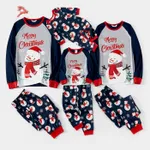 Christmas Snowman & Letter Print Family Matching Raglan-sleeve Pajamas Sets (Flame Resistant)  image 3