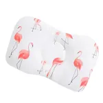100% Cotton Baby Newborn Sleeping Pillow to Help Prevent and Treat Flat Head Syndrome Pink