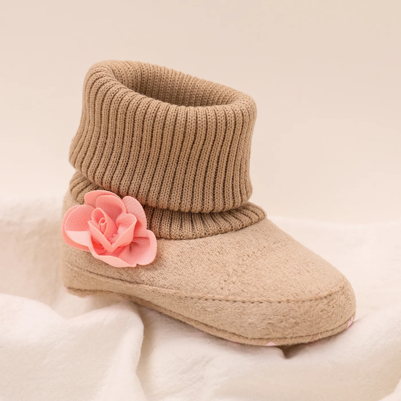 Baby / Toddler Floral Decor Thermal Prewalker Shoes  image 3