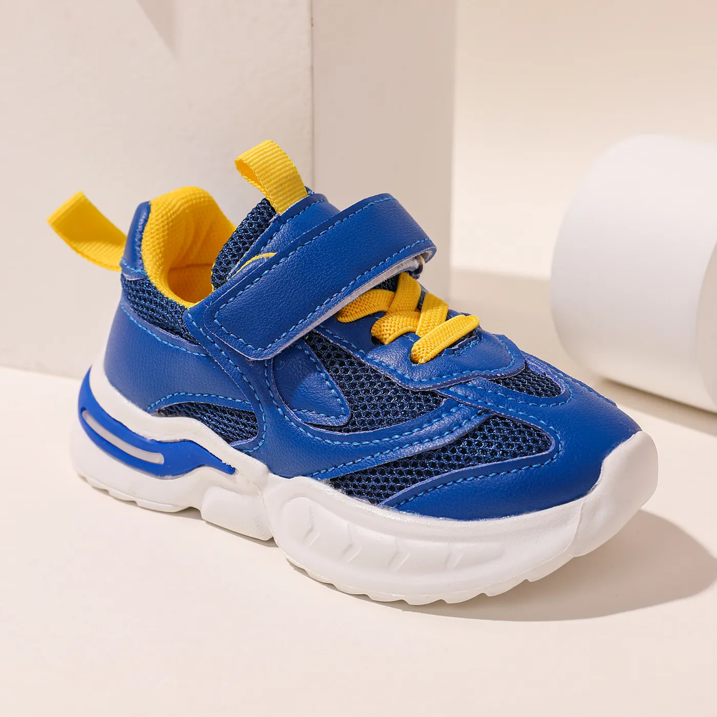 Toddler / Kid Mesh Panel Blue Sneakers Royal Blue image 2
