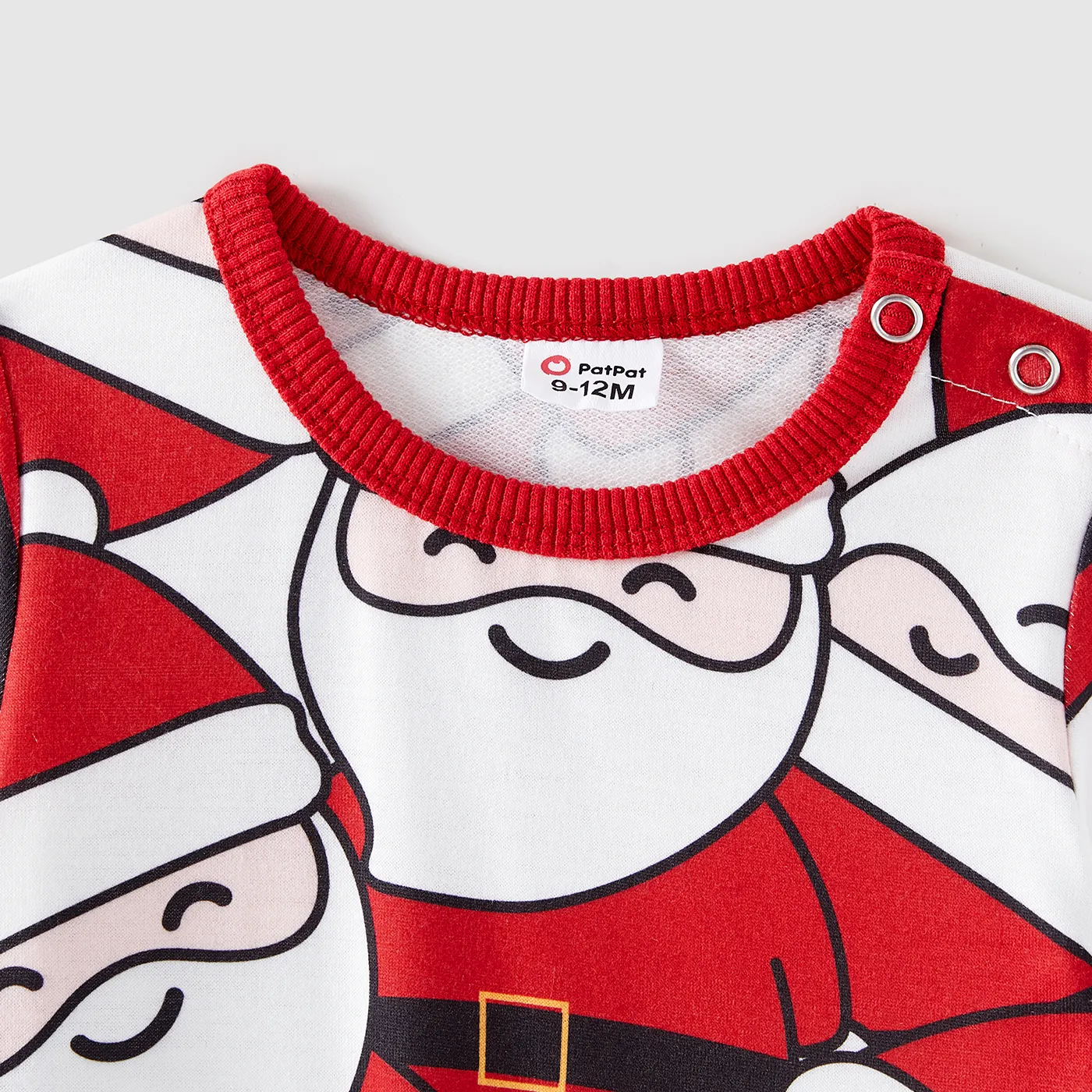 Christmas Family Matching Allover Santa Claus Print Red Long-sleeve Sweatshirts Red image 5
